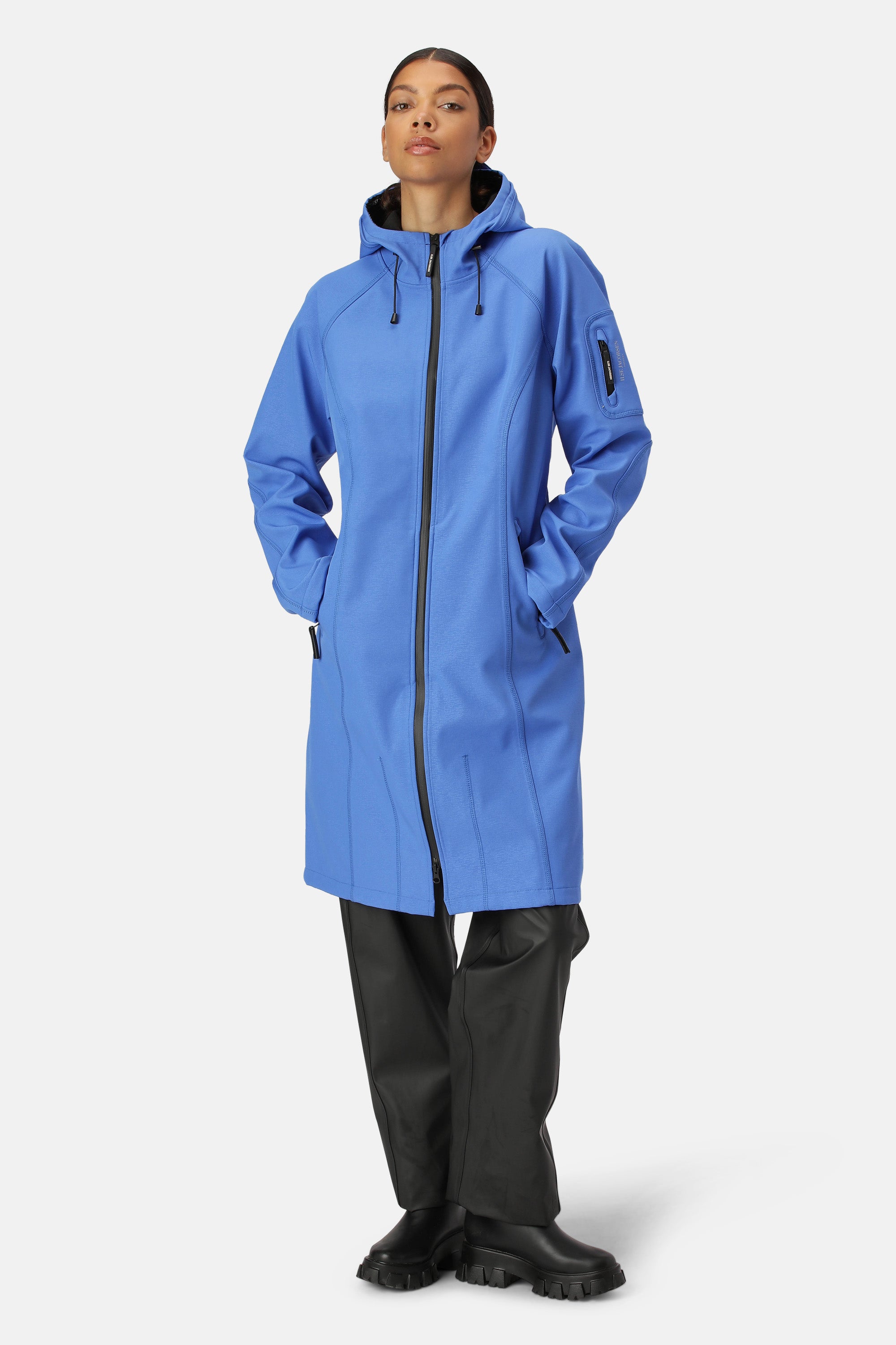 Ilse Jacobsen Hornbæk Rain Langer Regenmantel Raincoat 656 Light Regatta